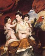 Sir Joshua Reynolds Lady Cockburn and Her Three eldest sons USA oil painting artist